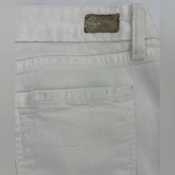 Paige White Venice Capri Pants Lightly Distressed Cropped Women's Size 29 - Picture 8 of 8